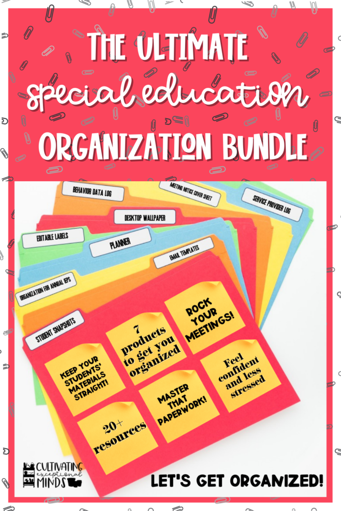 The Ultimate Special Education Organization Bundle from Cultivating Exceptional Minds. Special Education Teacher Must Haves 2022