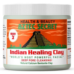 Jar of Aztec Secret Indian Healing Clay deep pore facial cleanser. 