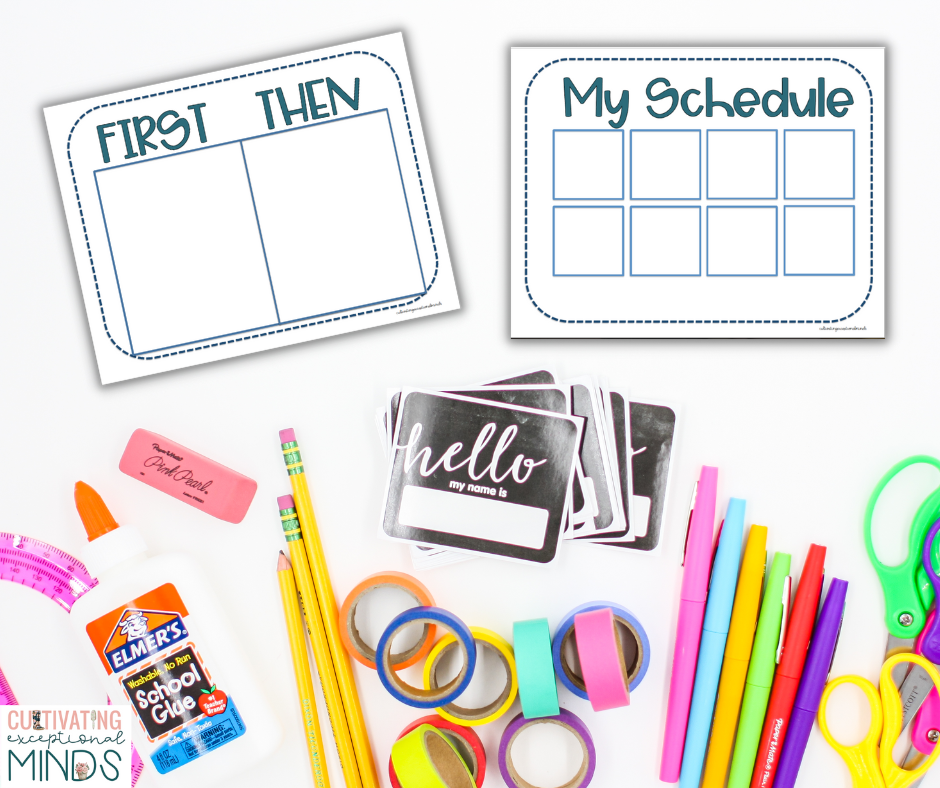 Teaching Special Education First/Then Boards and Visual Schedules