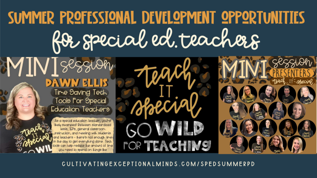 Must have sped summer pd • Cultivating Exceptional Minds