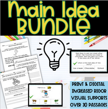 Main Idea Bundle Resource 