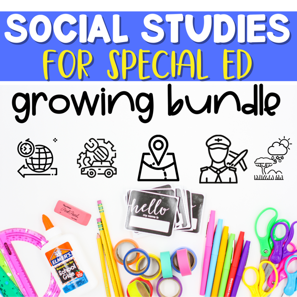 social studies lessons for special education students