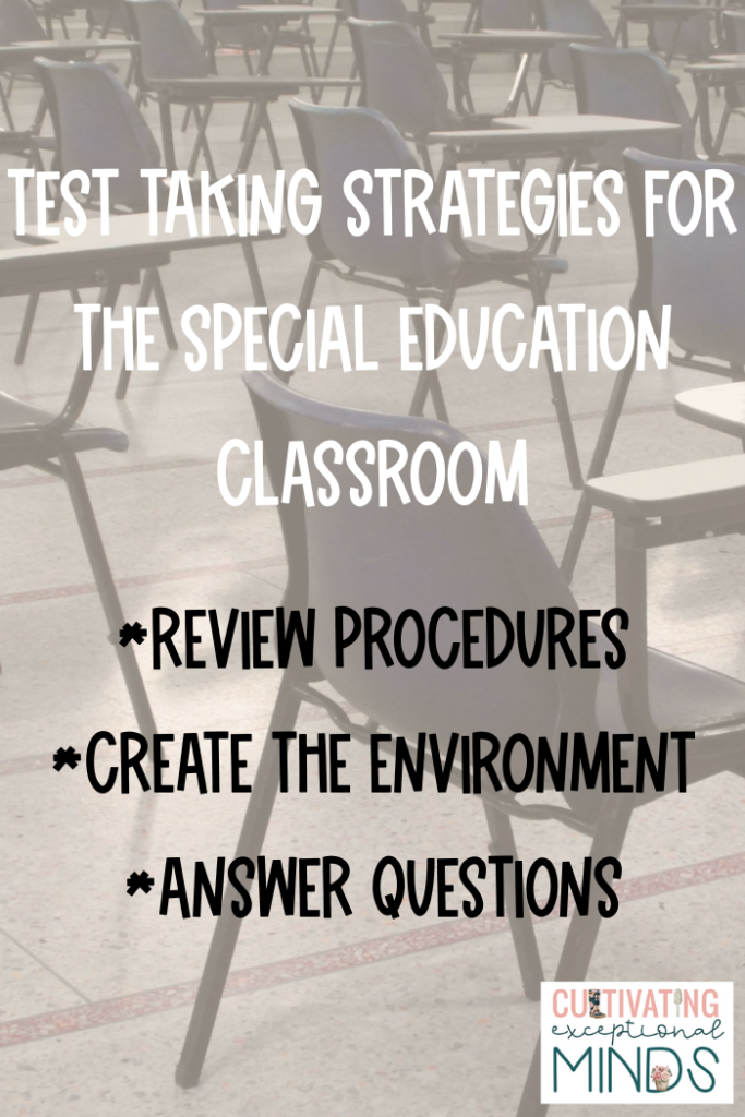 Test Taking Strategies for the Special Education Classroom