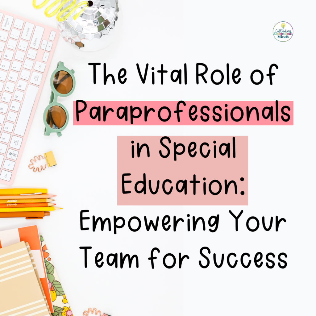 paraprpfessional in special education