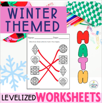 winter math worksheets