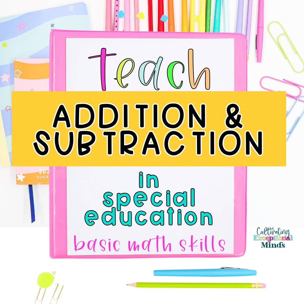 teaching addition and subtraction in special education